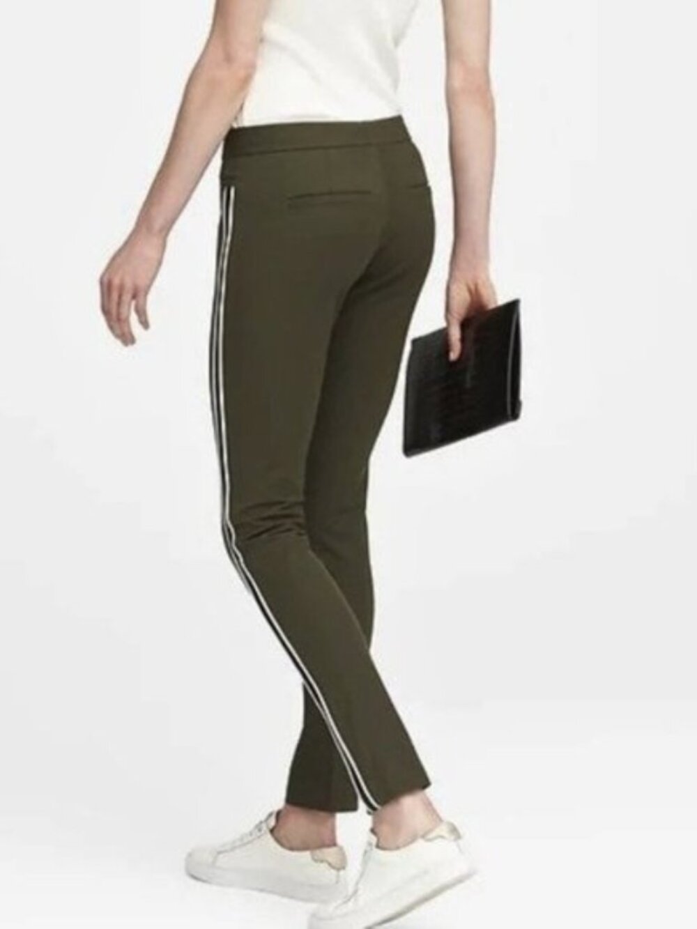 Banana Republic Sloan Skinny Side Stripe Pants 6R - Picture 2 of 6